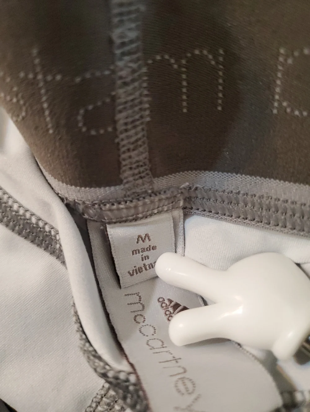 Adidas‎ By Stella McCartney Women's White Marble Ankle Leggings Medium